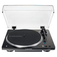 Audio Technica AT-LP70XBTBS (schwarz/silber, Integrierter Phono-Vorverstrker, Bluetooth, Vollautomat, Riemenantrieb)