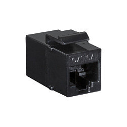 Keystone Verbinder Cat.6A UTP, 2xRJ45, black LogiLink