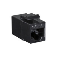 Keystone Verbinder Cat.6A UTP, 2xRJ45, black LogiLink