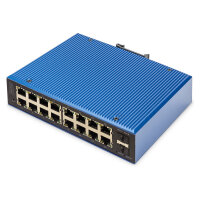 Digitus 16+2P Industrial Gigabit Ethernet PoE Switch L2...
