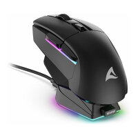 Sharkoon Maus Shark SGM50W Optisch 6 Tasten 6.400 DPI schw