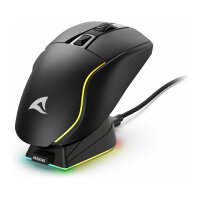 Sharkoon Maus Shark SGM50W Optisch 6 Tasten 6.400 DPI schw