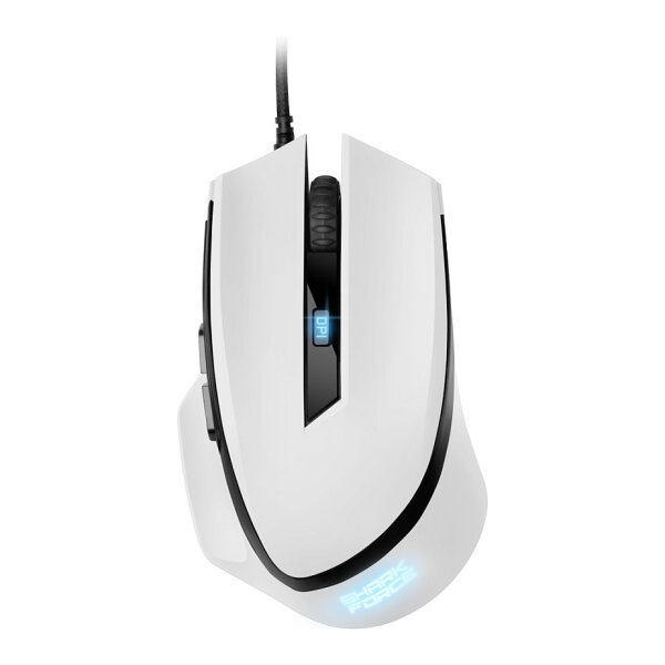 Sharkoon Maus Shark Force II Optisch 6 Tasten 4.200 DPI weiß