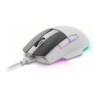 Sharkoon Maus Shark SGM50W Optisch 6 Tasten 6.400 DPI weiß