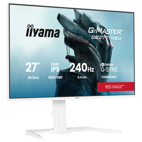 iiyama G-MASTER Red Eagle™ GB2771HSU-W1 Gaming-Monitor 68,6 cm (27") weiß