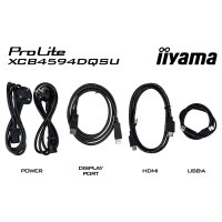 iiyama ProLite XCB4594DQSU-B1 Curved-Monitor 113 cm (44,5") mattschwarz