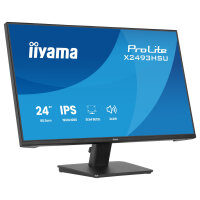 60,5cm/23,8" (1920x1080) iiyama ProLite X2493HSU-B1 16:9 FHD IPS 1ms 120Hz HDMI DisplayPort USB VESA Speaker Black