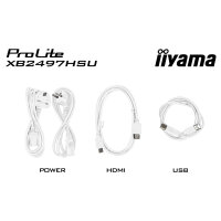 iiyama ProLite XB2497HSU-W1 Monitor 60,5 cm (24") weiß