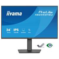 60,5cm/23,8" (1920x1080) iiyama ProLite XU2493HSU-B1 16:9 FHD IPS 4ms 60Hz VGA HDMI DisplayPort USB VESA Speaker Black