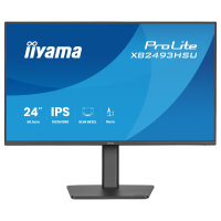 60,5cm/23,8" (1920x1080) iiyama ProLite XU2493HSU-B1 16:9 FHD IPS 4ms 60Hz VGA HDMI DisplayPort USB VESA Speaker Black