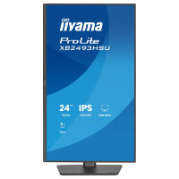 60,5cm/23,8" (1920x1080) iiyama ProLite XU2493HSU-B1 16:9 FHD IPS 4ms 60Hz VGA HDMI DisplayPort USB VESA Speaker Black
