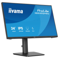 60,5cm/23,8" (1920x1080) iiyama ProLite XU2493HSU-B1 16:9 FHD IPS 4ms 60Hz VGA HDMI DisplayPort USB VESA Speaker Black