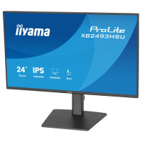 60,5cm/23,8" (1920x1080) iiyama ProLite XU2493HSU-B1 16:9 FHD IPS 4ms 60Hz VGA HDMI DisplayPort USB VESA Speaker Black