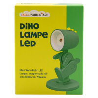 RealPower LED-Tier Taschenlampe Green Dino mit Sockel