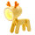 RealPower LED-Tier Taschenlampe Yellow deer