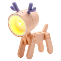 RealPower LED-Tier Taschenlampe Pink deer