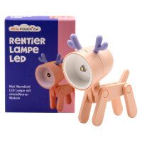 RealPower LED-Tier Taschenlampe Pink deer