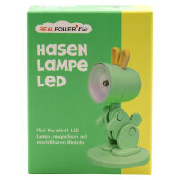 RealPower LED-Tier Taschenlampe Grenn rabbit mit Sockel
