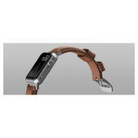 Nomad Strap Trad. Lthr. Brown Connect. Silver 42/44/45/49mm