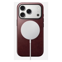 Nomad Modern Leather Case iPhone 17 Pro Burgundy Horween