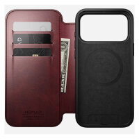 Nomad Modern Leather Folio iPhone 17 Pro Max Burgundy H.