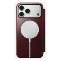 Nomad Modern Leather Folio iPhone 17 Pro Max Burgundy H.