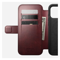 Nomad Modern Leather Folio iPhone 17 Pro Max Burgundy H.