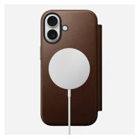 Nomad Modern Leather Folio iPhone 17 Brown