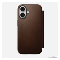 Nomad Modern Leather Folio iPhone 17 Brown