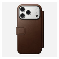 Nomad Modern Leather Folio iPhone 17 Pro Brown