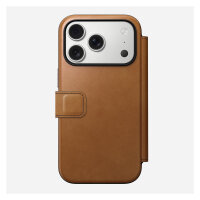Nomad Modern Leather Folio iPhone 17 Pro English Tan