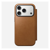 Nomad Modern Leather Folio iPhone 17 Pro English Tan