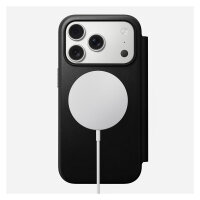 Nomad Modern Leather Folio iPhone 17 Pro Black