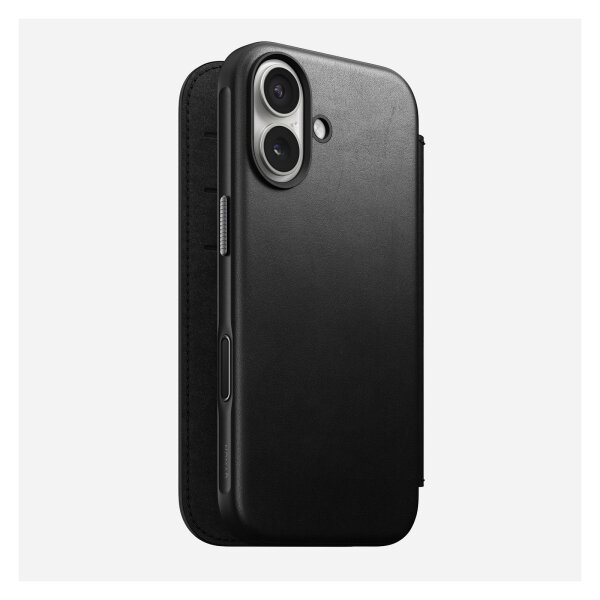 Nomad Modern Leather Folio iPhone 17 Black