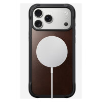 Nomad Rugged Leather Case iPhone 17 Pro Max Rustic Brown Horween