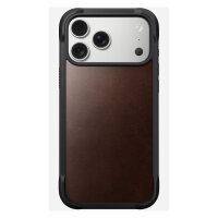 Nomad Rugged Leather Case iPhone 17 Pro Max Rustic Brown Horween