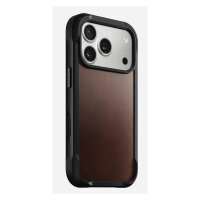 Nomad Rugged Leather Case iPhone 17 Pro Rustic Brown Horween
