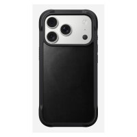 Nomad Rugged Leather Case iPhone 17 Pro Black Horween