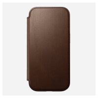 Nomad Modern Leather Folio iPhone 16 Pro Brown