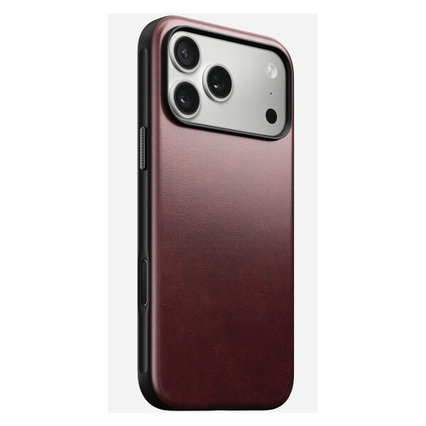 Nomad Modern Leather Case iPhone 17 Pro Max Burgundy Horween