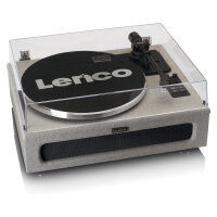 LENCO LS-440GY Plattenspieler mit 4 Lautsprechern