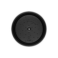 Staub La Cocotte 24cm rund. schwarz. Gusseisen