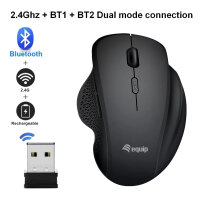 Equip Komfortmaus Wireless Dual Mode 6Btn Rechts schwarz