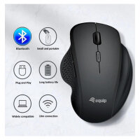Equip Komfortmaus Wireless Dual Mode 6Btn Rechts schwarz