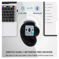 Equip Komfortmaus Wireless Dual Mode 6Btn Rechts schwarz
