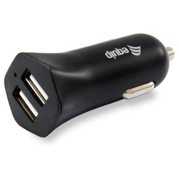 Equip KFZ-Ladegerät 2-Port 2xUSB2.0 480Mbps 12W schwarz