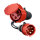 go-e Adapter fr Gemini flex 22 kW, CEE rot Drehstrom 32A > CEE rot 16A (schwarz, 30cm)