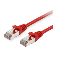 Equip Patchkabel Cat6A S/FTP 2xRJ45 0.25m rot LSZH Polybeutel