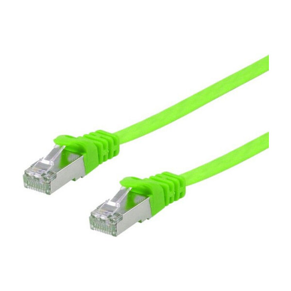 Equip Patchkabel Cat6A U/FTP 2xRJ45 0.50m grün Flach LSZH Polybeutel