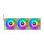 140mm Thermaltake CT140 EX ARGB Sync PC Cooling Fan Matcha Green 3 Fan Pack